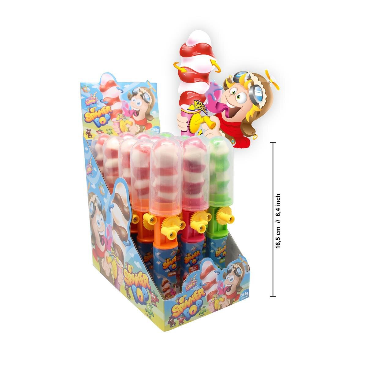 Spinner Pop Lutscher 15 Stück Display (15x23g)